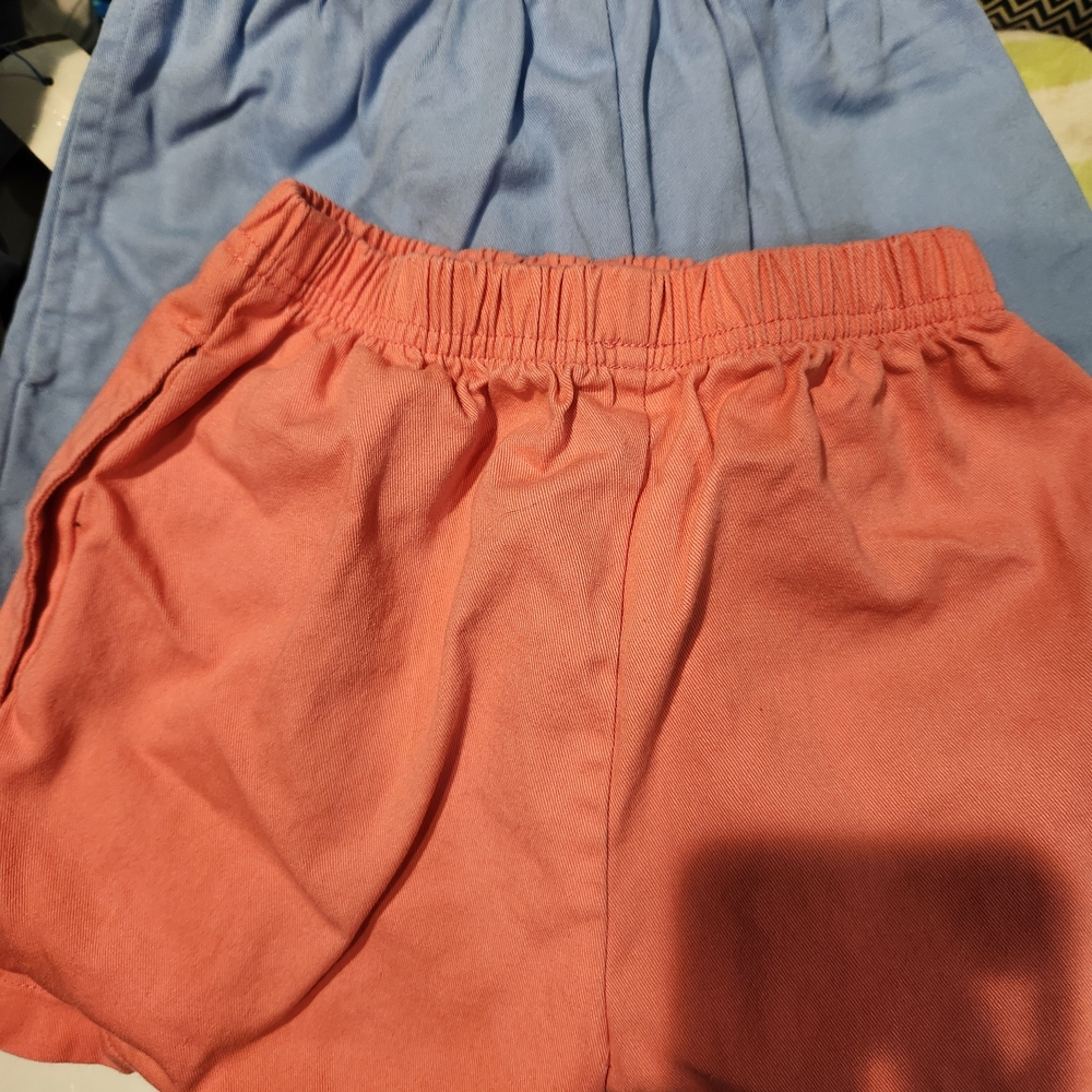 Serendipity by Shrimp and Grits. BOYS Coral and Blue Casual Shorts Set 4t-5t